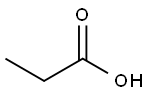 Propionic acid Structure
