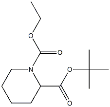 3-S-BOC-piperidinecarboxylic acid ethyl ester 구조식 이미지