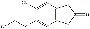 5-chloroethyl-6-chloro-2-indanone 구조식 이미지