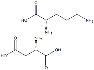 Ornithine aspartate Structure