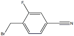 2-fluoro-4-cyanbenzyl bromide Structure