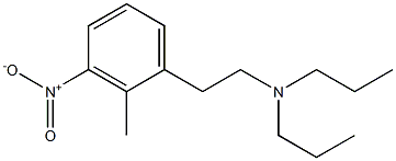 2-methyl-3-nitro-N,N-di-n-propyl phenylethylamine 구조식 이미지