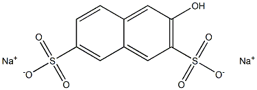 2-naphthol-3,6-disulfonic acid sodium salt 구조식 이미지