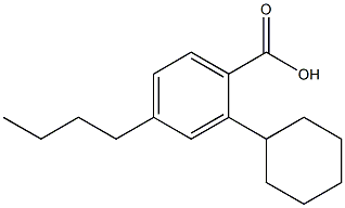 P-n-butylcyclohexylbenzoic acid 구조식 이미지
