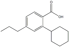 P-propylcyclohexylbenzoic acid Structure