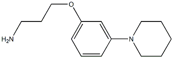 N-{3-[3-(1-piperidinyl)phenoxy]propyl}amine Structure