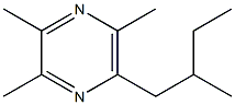 2,3,5-Trimethyl-6-(2-methylbutyl)pyrazine Structure