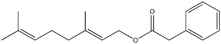 Geranyl phenylacetate Structure