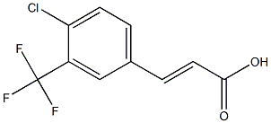 4-chloro-3-trifluoromethylcinnamic acid Structure