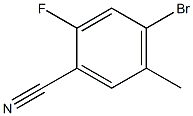 4-bromo-2-fluoro-5-methylbenzonitrile 구조식 이미지