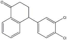 4-(3,4-dichlorophenyl)-3,4-dihydro-1-(2H)-naphthalenone 구조식 이미지