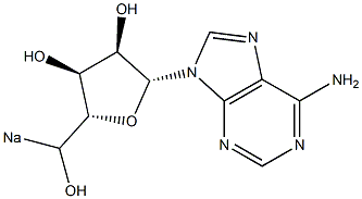 5'-Adenosine monosodium 구조식 이미지