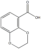 2,3-dihydrobenzo-1,4-dioxane-5-carboxylic acid 구조식 이미지