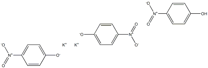 Potassium p-nitrophenol / potassium 4-nitrophenolate 구조식 이미지