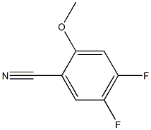 4,5-difluoro-2-methoxybenzonitrile Structure