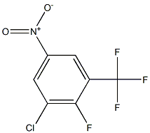 3-chloro-2-fluoro-5-nitrobenzotrifluoride Structure