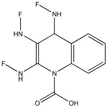 Trifluoroaminoquinolinecarboxylic acid 구조식 이미지