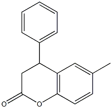 6-methyl-4-phenyl-3,4-dihydrocoumarin 구조식 이미지