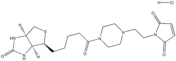 N-Biotinyl-N'-[2-(N-Maleimido)ethyl]-piperazine,hydrochloride 구조식 이미지