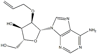 2'-O-Allyl-D-adenosine 구조식 이미지