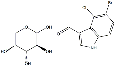 5-Bromo-4-chloro-3-indolyla-L-arabinopyranoside Structure