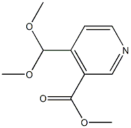 4-(DIMETHOXYMETHYL)-3-PYRIDINECARBOXYLIC ACID METHYL ESTER Structure