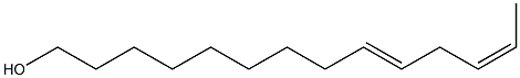 CIS,TRANS-9,12-TETRADECADIEN-1-OL Structure