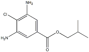 3,5-diamino-4-chlorobenzoate isobutyl ester 구조식 이미지