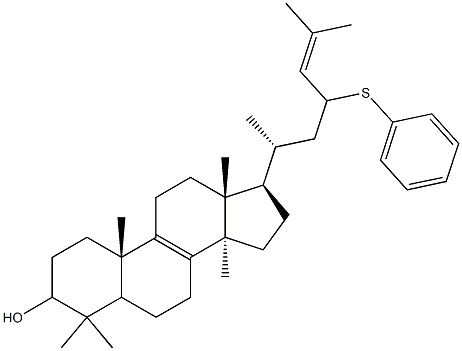 23-(Phenylsulfanyl)lanosta-8,24-dien-3-ol Structure