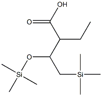 2-Ethyl-3-trimethylsilyloxy(trimethylsilyl)butyrate 구조식 이미지