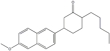 5-(6-Methoxy-naphthalen-2-yl)-2-pentyl-cyclohexanone Structure