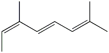 cis,trans-2,6-Dimethyl-2,4,6-octatriene. 구조식 이미지