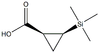 cis-2-Trimethylsilyl-cyclopropane-1-carboxylic acid 구조식 이미지