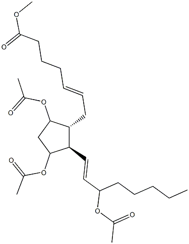 Prosta-5,13-dien-9,11,15-triol-1-oic acid, methyl ester, triacetate 구조식 이미지