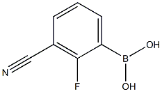 3-Cyano-2-fluorobenzeneboronic acid Structure