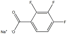 Sodium 2,3,4-trifluorobenzoate 10% in solution 구조식 이미지