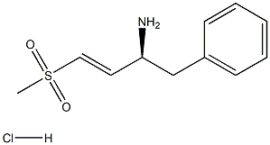 (E)-(3S)-3-Amino-1-(methylsulphonyl)-4-phenylbut-1-ene hydrochloride 구조식 이미지