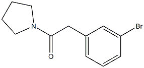2-(3-Bromophenyl)-1-(pyrrolidin-1-yl)ethan-1-one 구조식 이미지