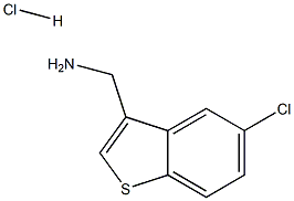 (5-Chlorobenzo[b]thiophen-3-yl)methylamine hydrochloride Structure