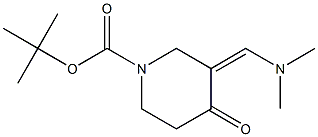tert-Butyl 3-[(dimethylamino)methylene]-4-oxopiperidine-1-carboxylate Structure
