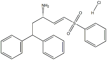 Phenyl (E)-(S)-3-amino-5-phenyl-1-(phenylsulphonyl)pent-1-ene hydrochloride Structure