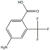 2-(TRIFLUOROMETHYL)-4-AMINOBENZOIC ACID Structure