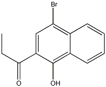 4-bromo-2-propionyl-1-naphthol 구조식 이미지