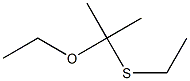acetone diethyl thioacetal Structure