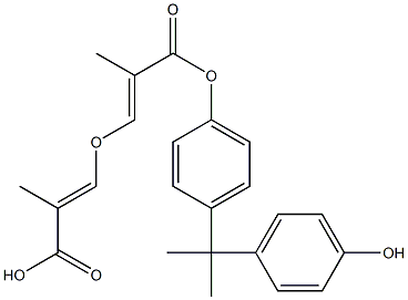 Bisphenol A epoxy dimethacrylate Structure