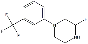 3-fluoro-N-(alpha,alpha,alpha-trifluoro-3-tolyl)piperazine 구조식 이미지