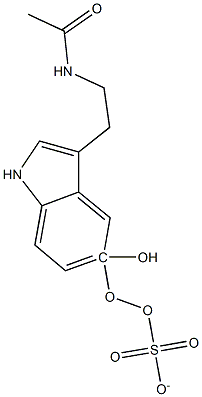 5-sulfatoxy-N-acetylserotonin 구조식 이미지