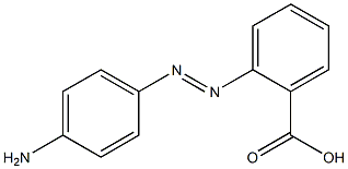 (4-amino)phenylazobenzoic acid Structure