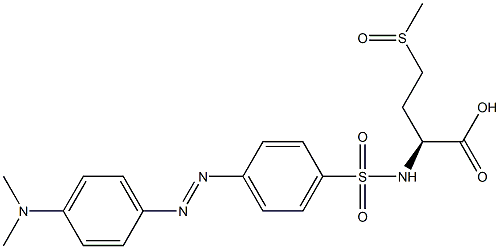 4-dimethylaminoazobenzene-4'-sulfonylmethionine sulfoxide 구조식 이미지