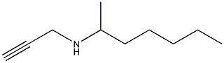 N-(2-heptyl)-propargylamine 구조식 이미지